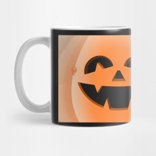 Halloween pumpkin cuqui in the foreground Mug